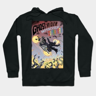 Ghost Rider Motorcycle Superhero Hoodie